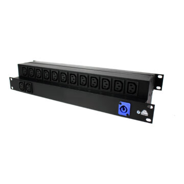 1U rack power strips with IEC C13 outlets and powerCON input
