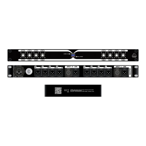 Splitter de audio mono/est&eacute;reo: frontal con 8 ganancias, trasera con entradas L/R con enlace y 8 salidas XLR &ndash; P&iacute;nanson SP128