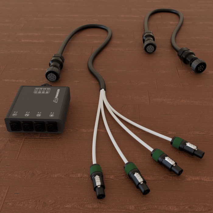 Snake Speaker Stage box con Multipín y manguera Multipín a Pulpo