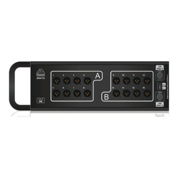Splitter de prensa pasivo port&aacute;til 1:16 con asa: 2 entradas XLR A/B y 16 salidas XLR aisladas &ndash; P&iacute;nanson SPP
