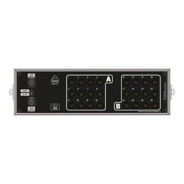 Splitter de prensa pasivo 1:24 en malet&iacute;n: 2 entradas XLR A/B y 24 salidas XLR aisladas en 2 grupos &ndash; P&iacute;nanson SPP