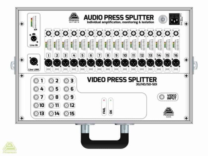 press splitter audio video