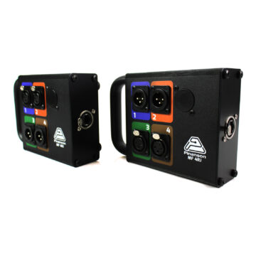 Cajetines de escenario RJ45: 4 XLR por colores y etherCON para llevar 4 canales de audio por cable de red &ndash; P&iacute;nanson MF 4RJ