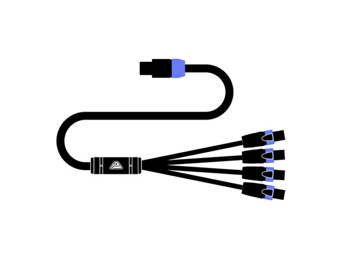 Pre-wired adaptor cable speakON