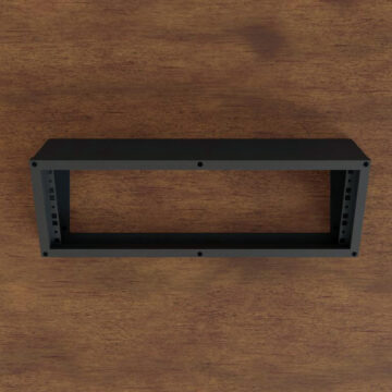 Caja de mesa con ra&iacute;les de rack 19&Prime;, vista frontal &ndash; P&iacute;nanson WR SM
