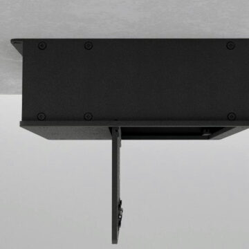Caja de conexiones de techo con la tapa bajada, vista lateral &ndash; P&iacute;nanson CUBOID T